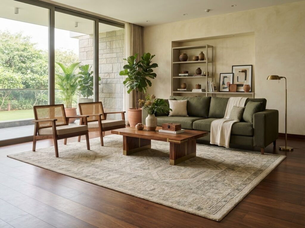 Contemporary Area Rug In Modern - OrgoWood Furniture
